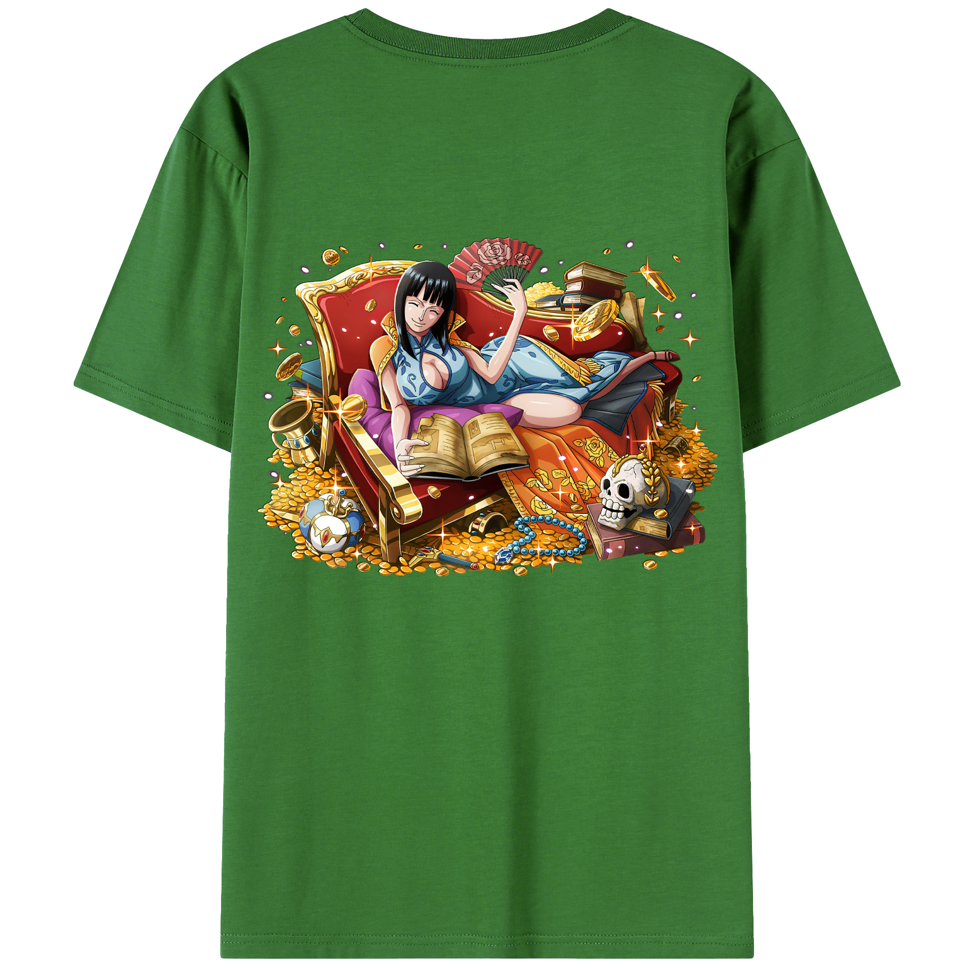 ワンピース ニコ・ロビン ONE PIECE Nico Robin レディース半袖Tシャツ(バックプリント)